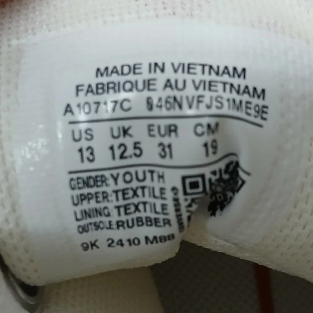 Converse Girl's Chuck Taylor All Star Eva Lift Hi Top Shoes A10717C White‎ Sz 13
